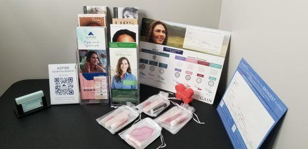 Take home brochure and gift bags