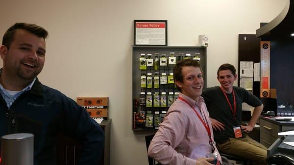 Steve, Josh, and Adam were very helpful. Steve looked over my plan and helped me save money. Thanks.