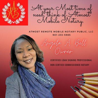 Atmost Remote Mobile Notary Public, LLC Call now for an appointment: 901-608-6172
