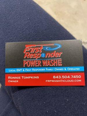 First Responder Power Wash