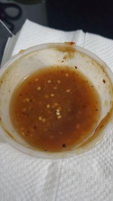 Delicious salsa. I forgot to take a pic of my burrito.