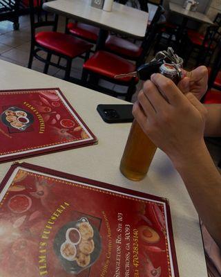 The location and menu