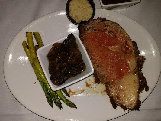 16 oz. Prime Rib w/sautéed mushrooms