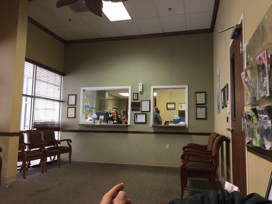 Nice front desk area