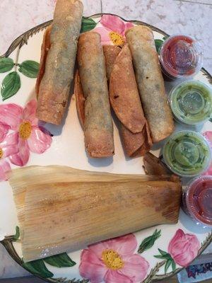 A take-home treat from Victoria's Authentic Mexican Food.