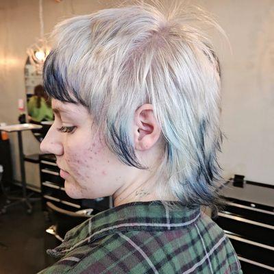 Platinum Blonde Black tips