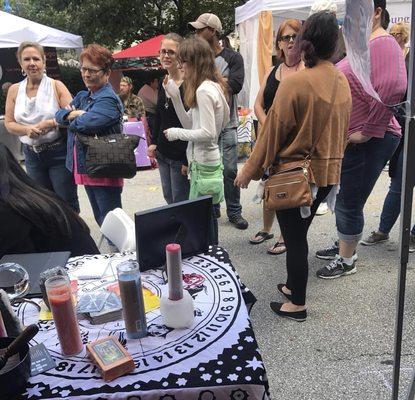 Wonderful line waiting to get their readings energy was amazing