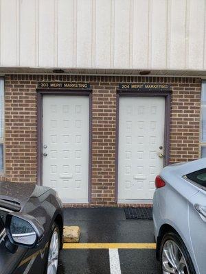 We entered the door on the right