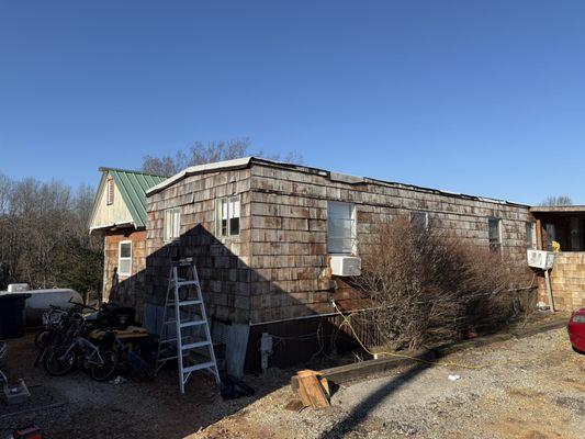 Exterior before painting