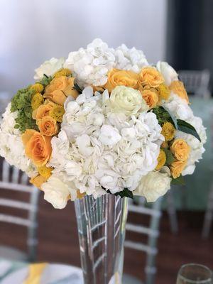 Oh Boy (Yellow) Baby Shower Centerpiece