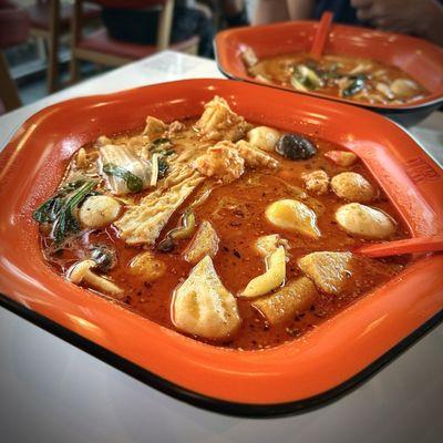 Classic bone broth soup medium spicy