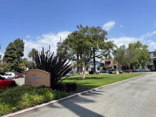 Trolley Park Long Beach View towards Second St from N Redondo Ave camera right Redondo Ave far left