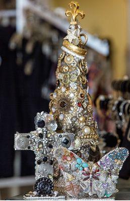 DONATE LIFE handmade treasures. All made with repurposed jewelry.