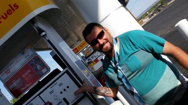 Filling up.... our way to Pride