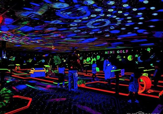 Mini Glow Golf Bungee Jumping