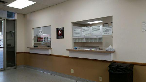 The reception counter