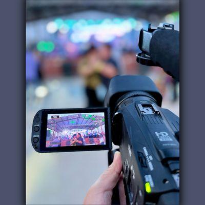 Capturing the festive moments.