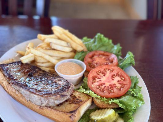 Open faced Prime NY Strip Steak Sandwich - Special 11/8/2025 $16.95