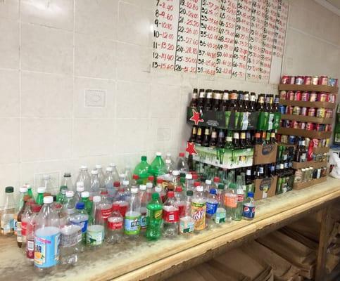 That is what $22 worth of cans & bottles look like.