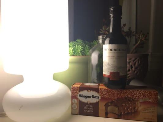 You want one mini bottle of wine & ice cream? You got it!