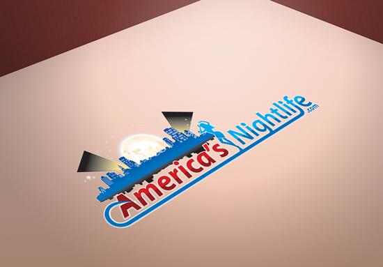 Nice clean logo for America's ultimate nightlife guide.
