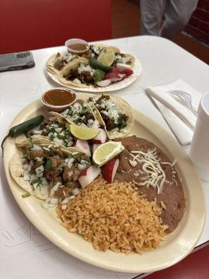 Taco... but they charge you money for pickle carrots and jalapeños...... rather go to a taco truck