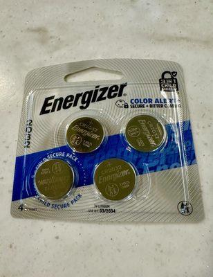 Needed Batteries for the RV Key Fobs