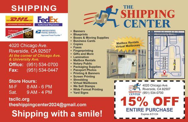 We are conveniently located at the Chicago Plaza right next to FOOD4LESS. Corner of University and Chicago Ave. Come check us out!