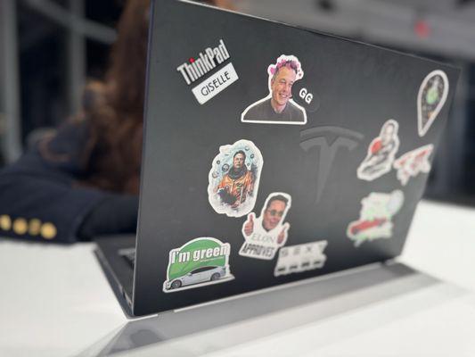 Giselle helping me place my order (I asked her permission to take this photo) She is a huge Elon fan.