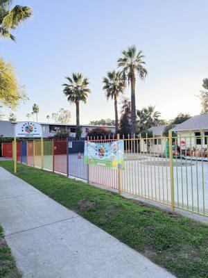 We have a long circulated driveway to make drop offs and pick ups easier for our families