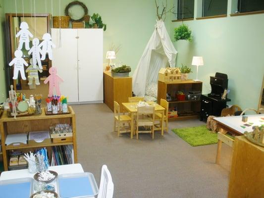 St. Gabriel School- reading corner, part of art area  and imaginative play area