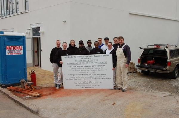 Redecorating the Safe Harbor during Renovations.