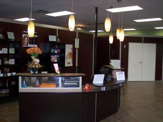 front reception area