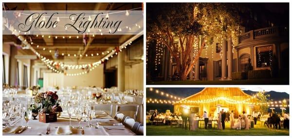 Globe Lighting, Bistro Lighting, Market Lighting, String Lighting. Many names but the same beautiful effect!