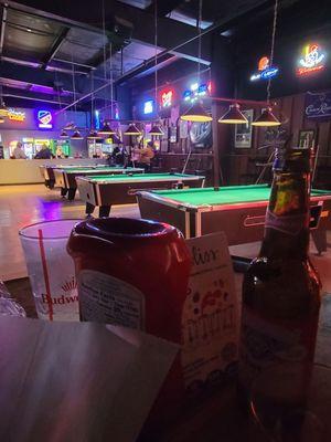 Great service & they'll all about supporting local schools. Come in for pool darts golf & great food!