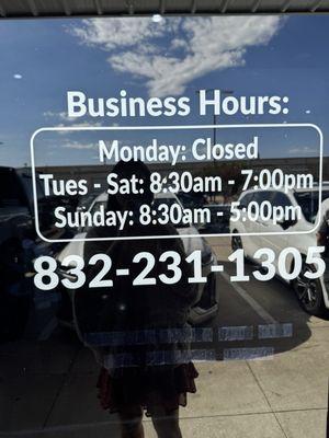 Business hours