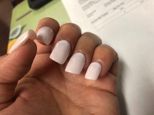 This is the worst place to get your nails done she did my nails too thick and filed them crooked over priced.