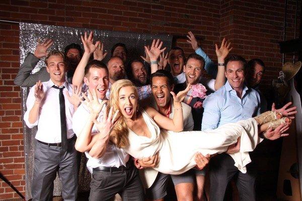 Love it when the bridal party and guests get creative