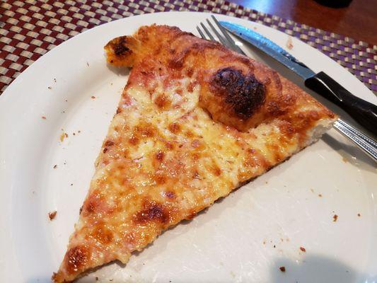 Excellent slice of cheese pizza