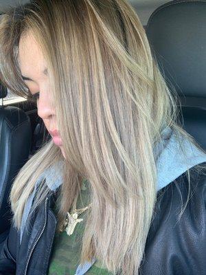 I came here with a groupon voucher which included a cut, keratin deep conditioning and blow dry.