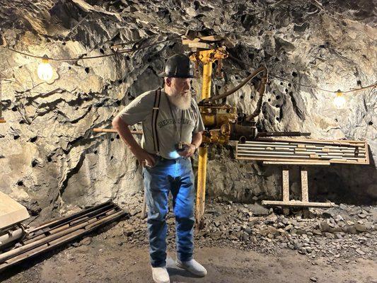 Inside the mine.....guide Lee