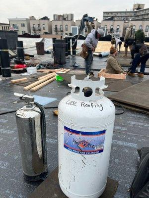 Torch Safety during Install