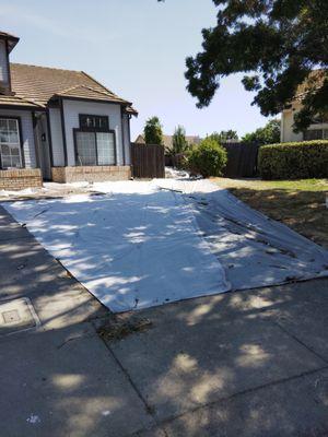 A small bark mulch project