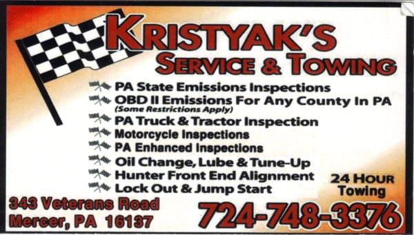 Kristyak's Service & Towing