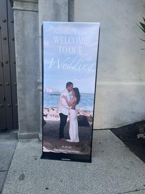 Custom Drop down photo with stand