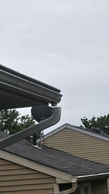 This shows where the birds built a nest set to an attachment that got a helmet put up but didn't secure it properly