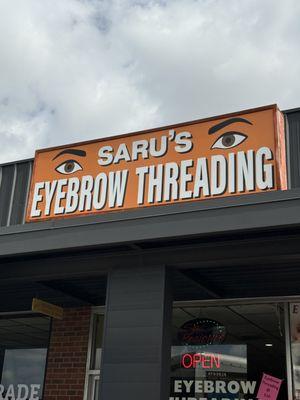 Business signs indicate