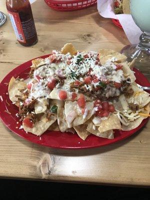 Nachos with brisket