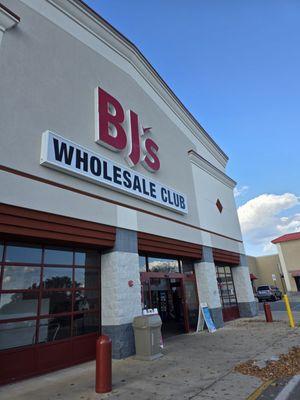 The entrance to BJ'S Wholesale Club in Roanoke, Virginia.