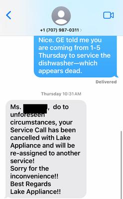 Lake Appliance & Repair